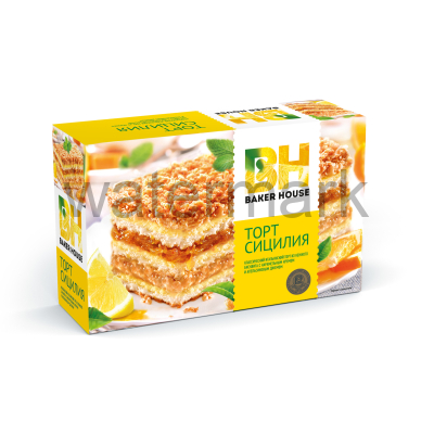 Торт бискв. Сицилия 350 гр. "Baker House"