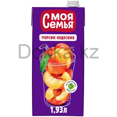 Моя семья 1,93л. Напиток из груш, яблок и персиков "Персик-Кудесник"