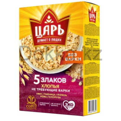 Хлопья 5 злаков "Царь" К61 400гр. не треб.варки