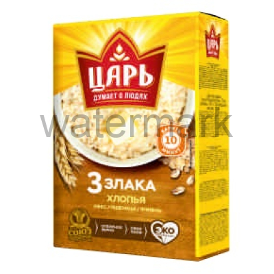 Хлопья 3 злака "Царь" К16 400 гр.