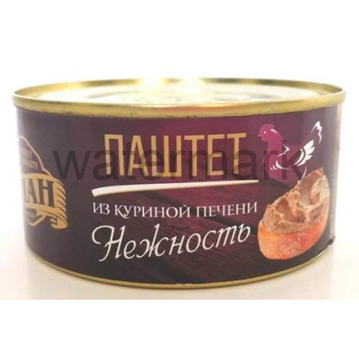 Паштет из говяжьей печени Нежность СТ 300 гр.
