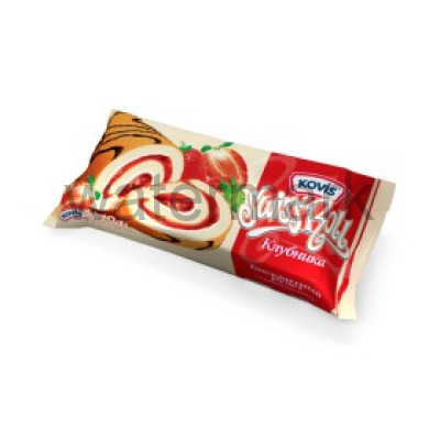 Рулет"Kovis"331 с клубн.нач.и кремом 175 гр.из светл.теста