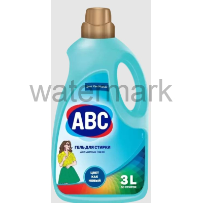 Стиральный порошок жидкий "АВС" 3л. КОЛОР