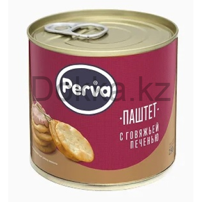 Паштет 250гр. с говяжьей печенью Perva ключ new СТО