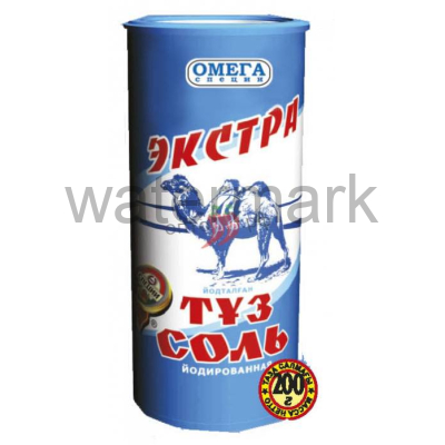 Соль пищевая в тубах 200 гр.йодированная  Омега