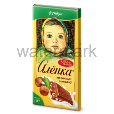 Шоколад Аленка с фундуком 1/75
