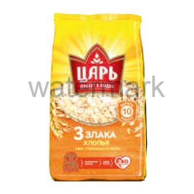 Хлопья 3 злака "Царь" П15 400 гр.