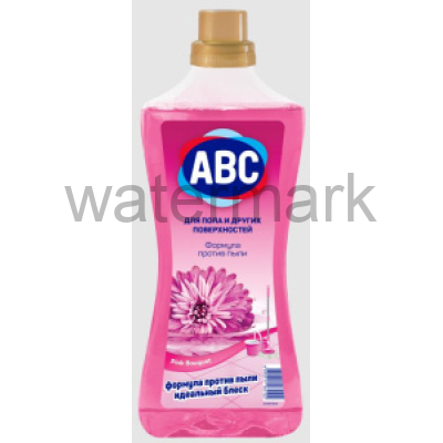 Универсальный очиститель "АВС" для пола 900мл. РОЗОВЫЙ