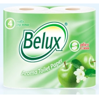 Т/бумага "BELUX" АРОМА 4 шт. 2-сл. яблоко