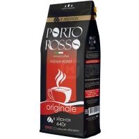 Кофе в зернах 440гр.пак.PORTO ROSSO ORIGINALE натуральный жареный с кофеином