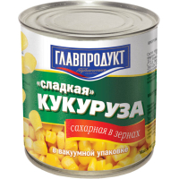Кукуруза сладкая 340гр.ж/б Главпродукт