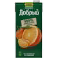 Добрый 2л.Напиток сокосод.из апельсинов,мандаринов, грейпфрутов, лимонов  "Апельсин Мандарин" 35% ДП