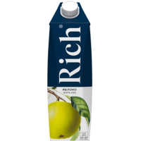 Рич 1л.Яблочный сок осветленный 100% ДП
