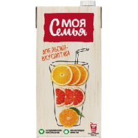 Моя семья 1,93л. Напиток сокосодерж.из апельсина, мандарина и грейпфрута "Апельсин-Вкуснотин". ДП