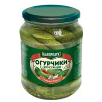 Огурчики 6-9см, 680г, хрустящие пикантные ГОСТ*12