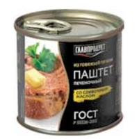 Паштет печеночный со сливочным маслом ГОСТ 250гр.