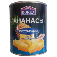 Ананас Кусочками 850гр. ТМ "ДОККА"