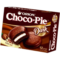 Мучное кондитерское изделие в глазури ("Дарк") "Choco Pie Dark" 6шт*30гр.
