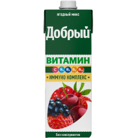 Добрый 0,95л.сокосод.фруктово-ягодный, обогащенный витаминами "Яодный микс" 10%  ДП