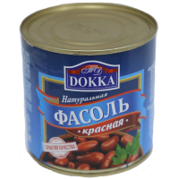 Фасоль красная натуральная ТМ "DOKKA" ж/б 400 гр.