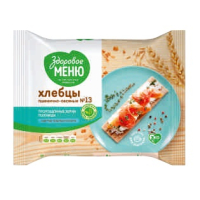 Хлебцы овсяные "Здоровое меню" 90гр. № 13