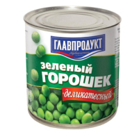 Горошек зел.Главпродукт 425гр.в/с ж/б деликатес.ГОСТ