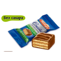 Конфеты 0134 вафельные "Соната"в молочном шоколаде без добавл.сахара 1,5кг.