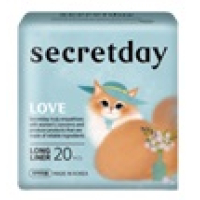 SecretDay Прокладки ежедневные LOVE, Long Liner, 20 шт