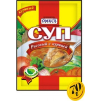 Суп NEW рисовый с курицей 70гр Омега