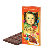 Шоколад Аленка с разноцветными драже 1/75