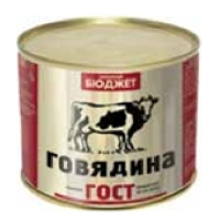 Говядина туш.1с.500гр.Семейный бюджет ГОСТ №12