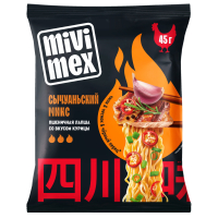 Изд.макарон.б/п Mivimex Пшеничная лапша со вк.курицы "Сычуаньский Микс" 45гр*100
