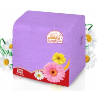 Салфетки "Семья и Комфорт" 100л. тон фиолетово-голубые (48)