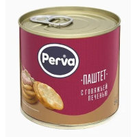 Паштет 250гр. с говяжьей печенью Perva ключ new СТО