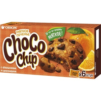 Печенье сдобн. с темн. шоколадом и апельсином ("Чокочип Орандж") "Chocochip Orange" 6шт*20гр.