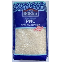 Крупа рис круглозерный 1 сорт 800 гр. ТМ "DOKKA" шлифованный