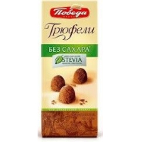 Конфеты 2108 "Трюфели шоколадные без добавл.сах, посыпан.темным какао" 180г/21шт