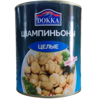 Шампиньоны целые 800 гр. ТМ "DOKKA"