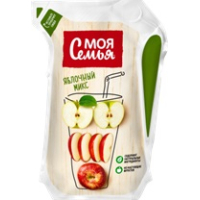 Моя Семья 0,2л. Напиток сокосодержащий из яблок "Яблочный микс"(ДП)