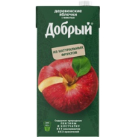 Добрый 2л.Нектар яблочный с мякотью"Деревенские яблочки"50% ДП Добрый 2л.Нектар яблочный с мякотью"Деревенские яблочки"50% ДП