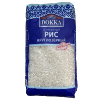 Крупа рис круглозерный 1 сорт 800 гр. ТМ "DOKKA" шлифованный