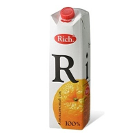 Рич 1л.Апельсиновый сок с мякотью 100% ДП