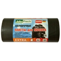 Мешки д/м ПНД MIRPACK-"EXTRA" 60л.(1р-30шт) 12 мкм
