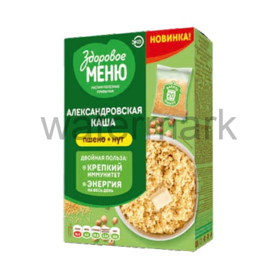 Каша пшено, ячмень, нут "Александровская каша" К400гр. "Здоровое меню"