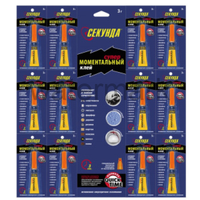 Суперклей секундный AVIORA-МОНОЛИТ 3г.