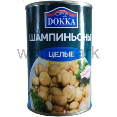 Шампиньоны целые 400 гр. ТМ "DOKKA"