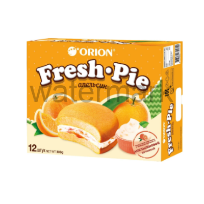 Пирожное Бисквитное с апельсиновой начинкой(Фреш пай) "FRESH PIE"
