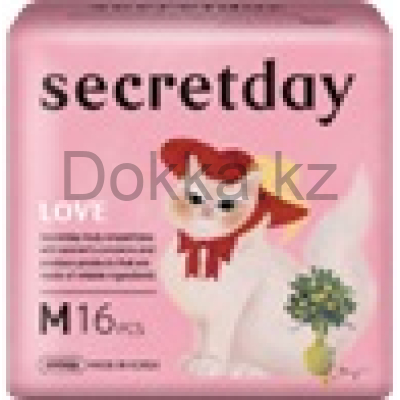 SecretDay Прокладки гигиенические LOVE, Medium, 16 шт