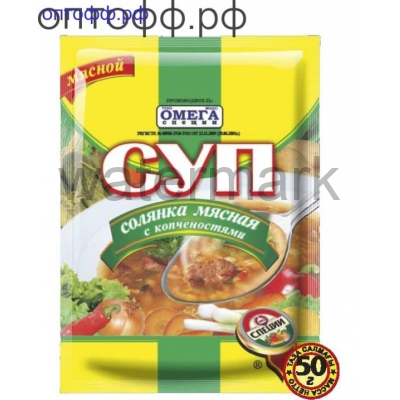 Суп NEW Солянка мясная с копч. 50 гр Омега