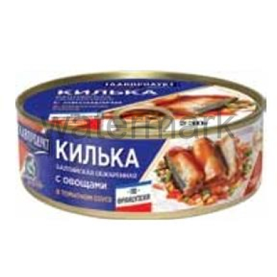 Килька балт.неразд.обж.в т/с 230гр.с овощами по-французски Easy open ГП №3